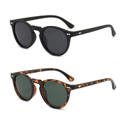 Occhiali da Sole Bipolarizzati 2 Pezzi - Protezione UV - Uomo/Donna - Occhiali da Sole per Golf/Ricreazione/Auto - Nero Lucido/Tartaruga - Lenti a Alta Risoluzione - Occhiali da Sole
