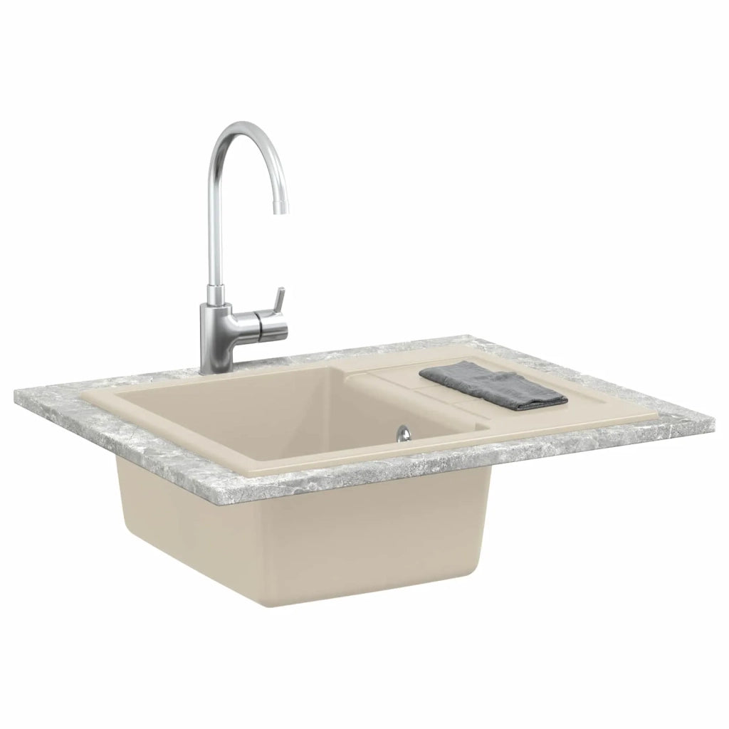 Lavello Beige 620 x 500 mm 80% Quarzo e 20% Resina CFW5227447