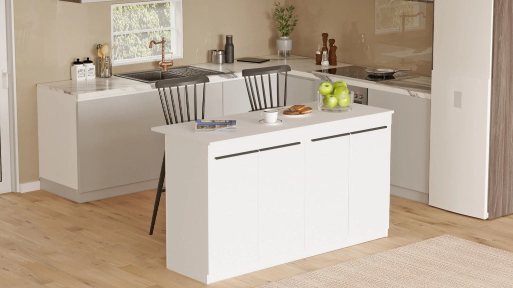 Tavolo da cucina in legno "Lark" - 160 x 60 x 90 cm - Bianco