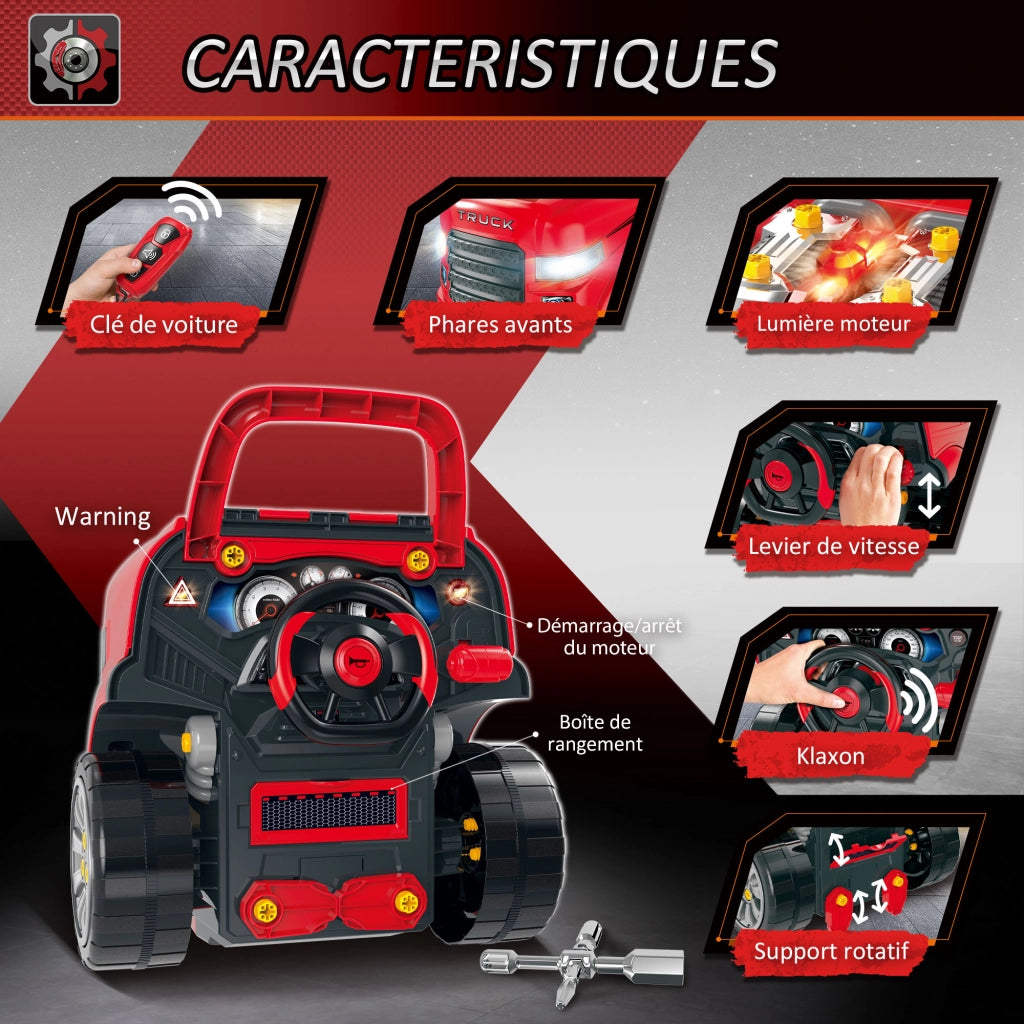 Camion m¨¦cano 2 in 1 ¨C Minimal ¨C Giocattolo da costruzione con accessori