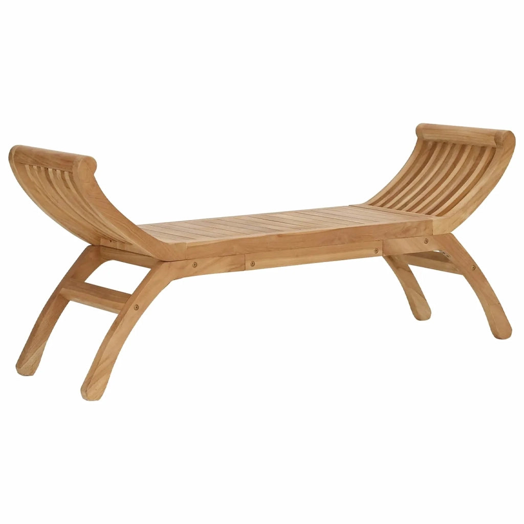 Panchina da giardino 2 -Seater 126 cm Legno di teak solido
