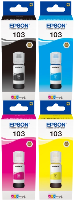 ORIGINAL Epson Multipack nero / ciano / magenta / giallo T00S MCVP 103 ~18000 Seiten