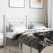 Testiera di Ricambio in Metallo Bianco 160 cm 374423