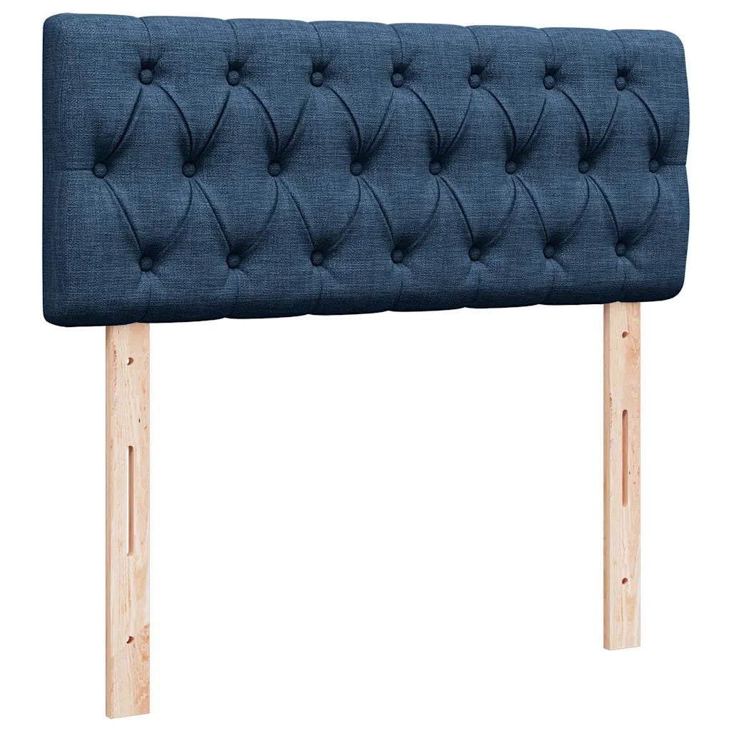 Giroletto a Molle con Materasso Blu 120x190 cm in Tessuto