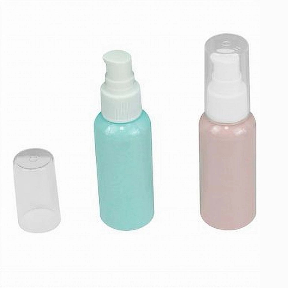 Trade Shop - Set 4pz Bottiglia Viaggi Vuota 100ml Dispenser A Pompa Per Crema Cosmetici 79381 -