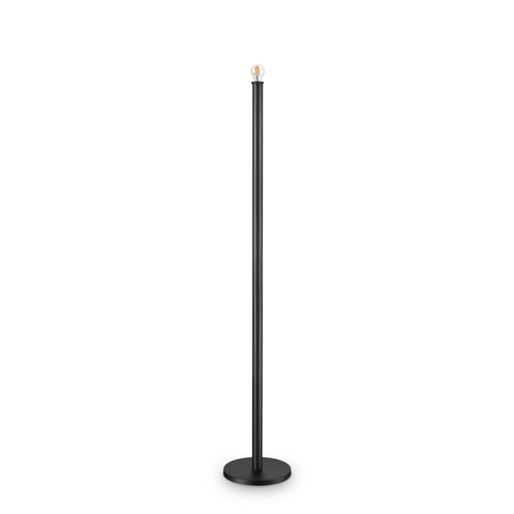 Piantana Da Terra Contemporanea Mix Metallo Nero 1 Luce E27 42W Ip20