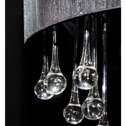 Lampadario con 85 Cristalli Nero CFW4613542