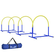 Set Agility Dog con Archi Componibili e Borsa ¨C zephmum ¨C Blu e Giallo 88x64x95 cm