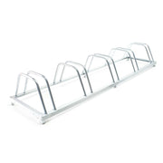 Portabici da terra per 5 biciclette 158 cm versione zincata pratico garage montaggio a parete 16_0001498