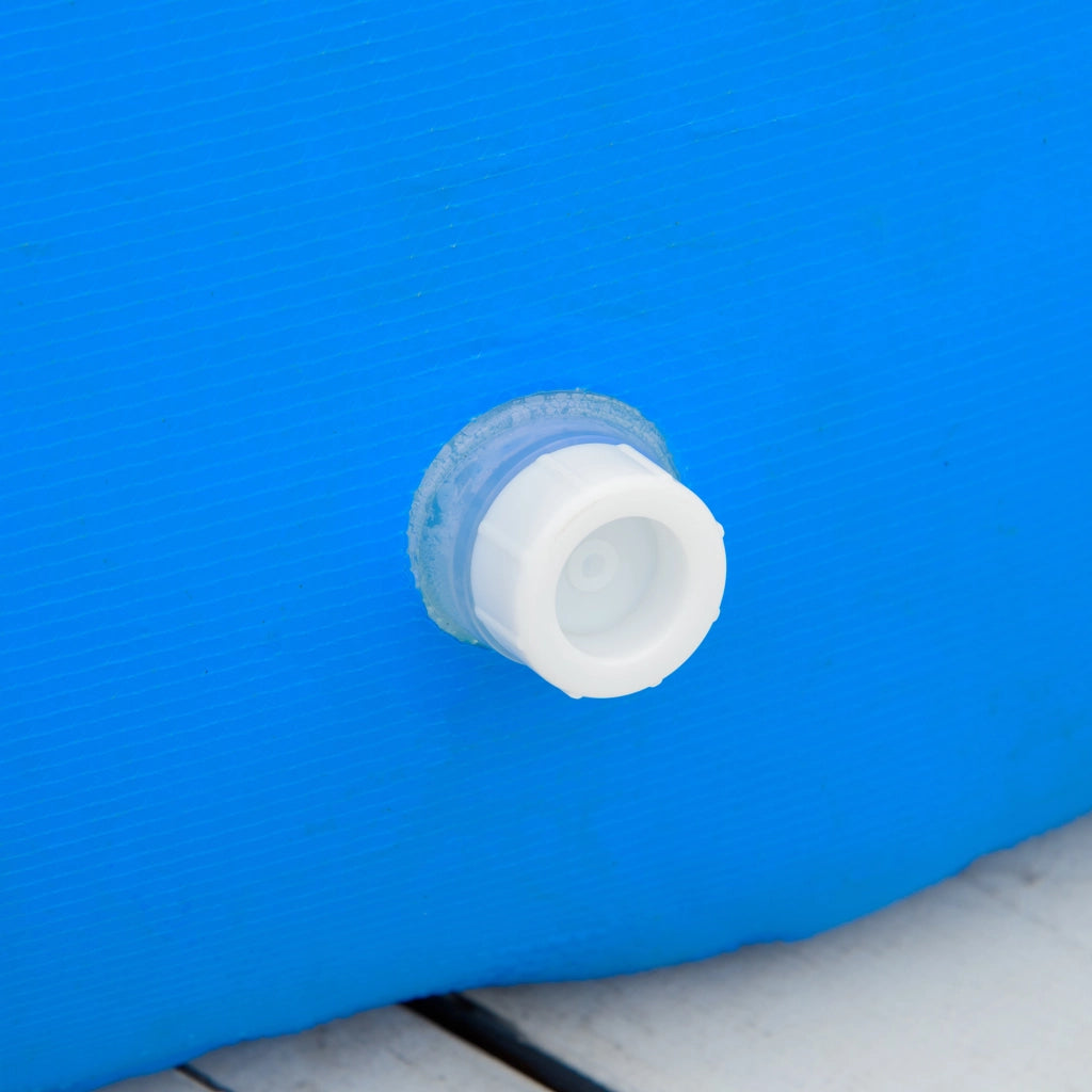 EasyComfort Piscina Gonfiabile per 3-4 Persone in PVC con Pompa Manuale, Φ274x76cm, Blu