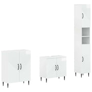 Set di armadietti da bagno in 3 pezzi HAARLEM Bianco Lucido 3417454