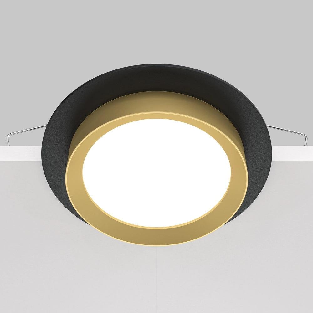 Faretto incasso soffitto Maytoni Hoop GX53 nero tondo