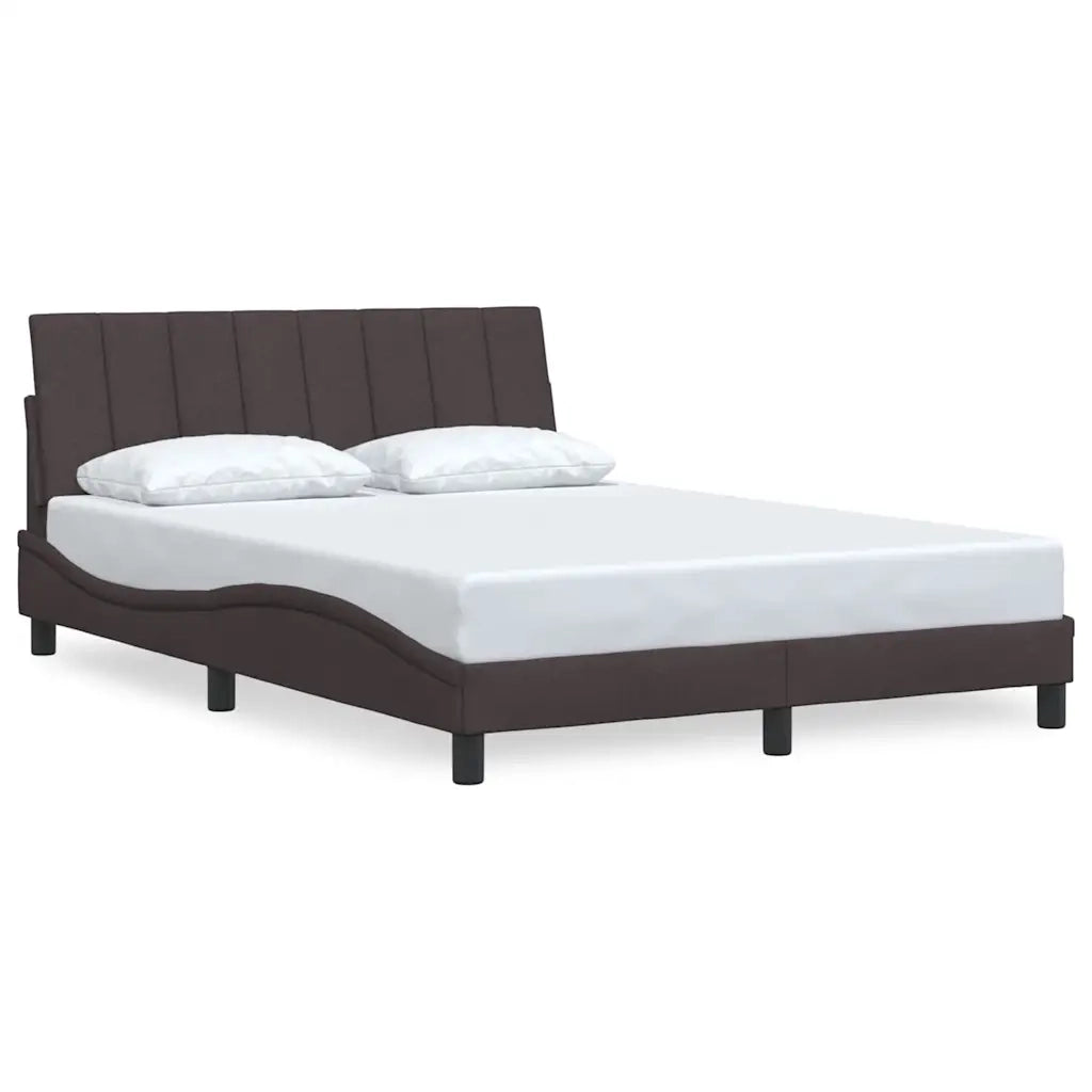 Giroletto senza Materasso Hanko Marrone Scuro 120x200 cm Tessuto 3310380