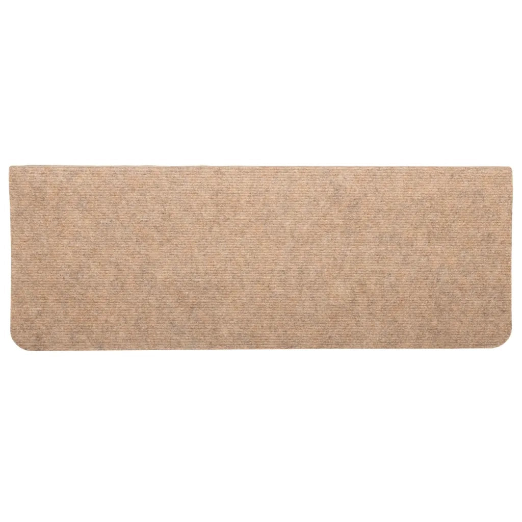 Tappetini Autoadesivi per Scale 30 pz Beige 65x24,5x3,5 cm 3365898
