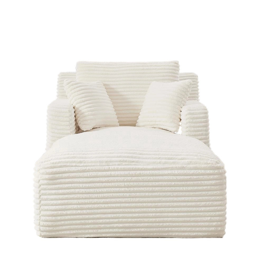 Divano letto in velluto costato - Xylo - Convertibile in chaise longue
