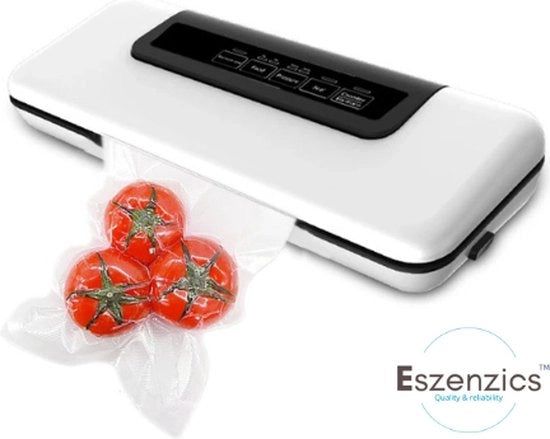 Macchina per il vuoto - Sigillatrice - Sous vide - Inclusa 10 buste - Cibo secco e umido - 120W - Automatico a voltaggio variabile - Funzione di vuoto esterna