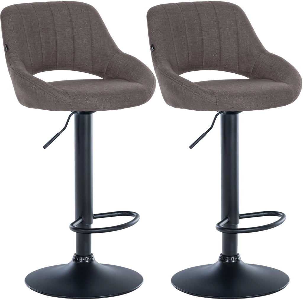 Set di 2 sgabelli da bar tessuto Milet B 2