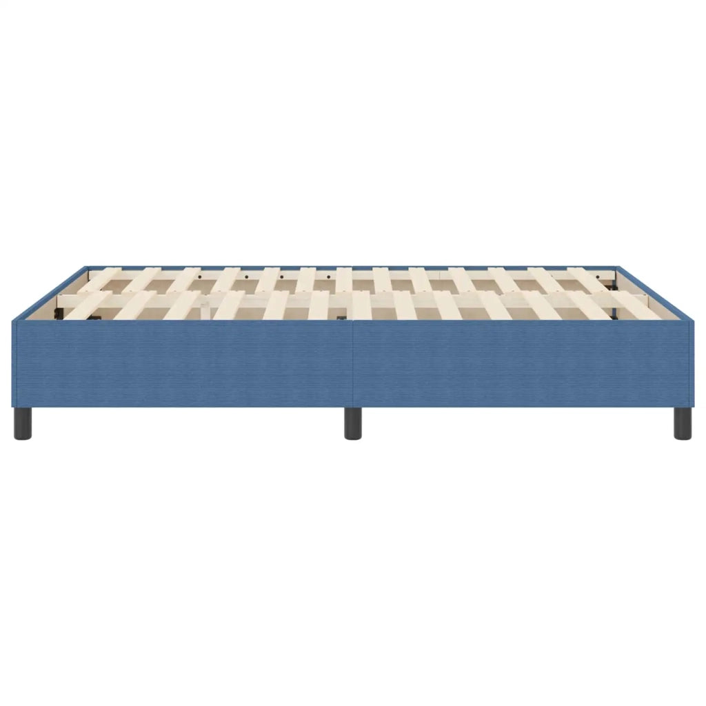 Struttura letto piattaforma-Giroletto-Rete del Letto Blu 140 x 200 cm Tessuto in Cords