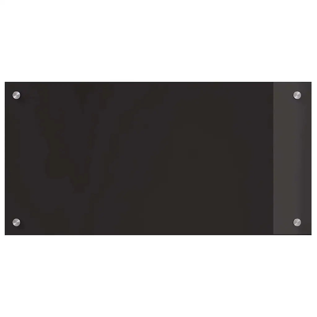 Schienale da cucina 2 pcs Nero 80 x 40 cm vetro temperato 3415545