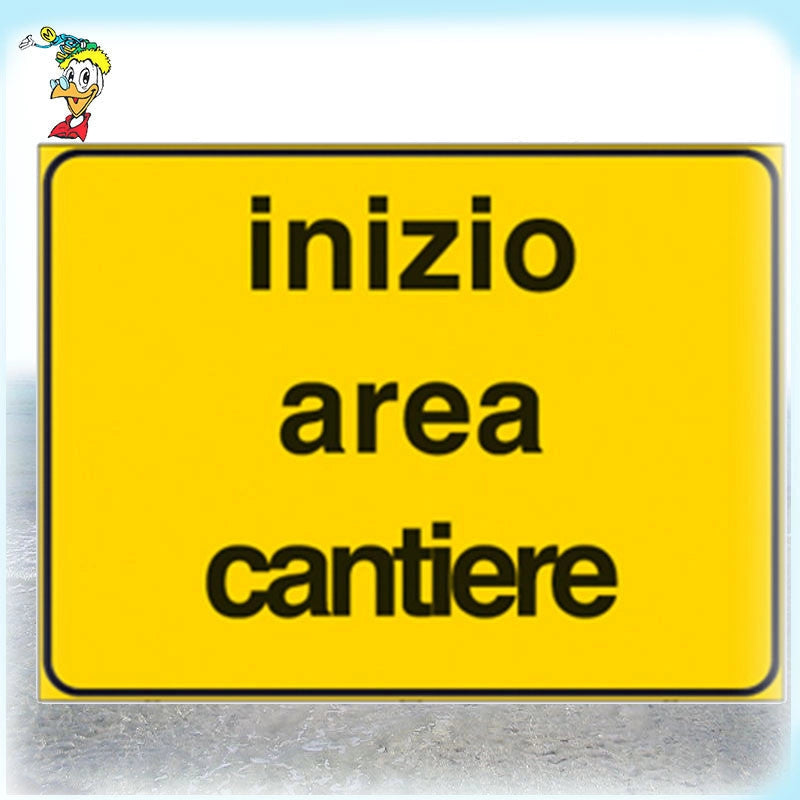 CARTELLI SEGNALETICI STRADALI DA CANTIERE INIZIO AREA