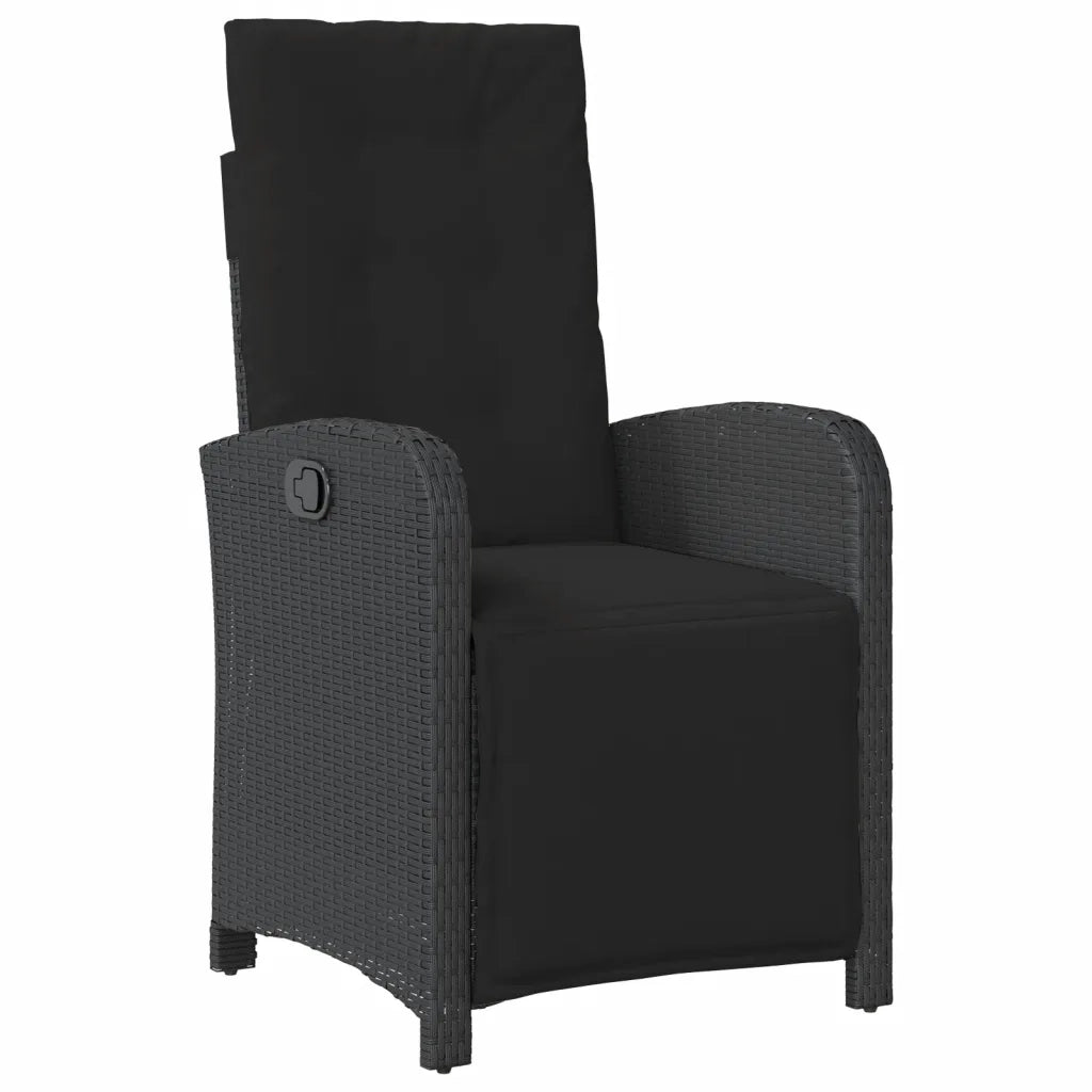 Sedie da Giardino Reclinabili 2 pz con Poggiapiedi Polyrattan 365193