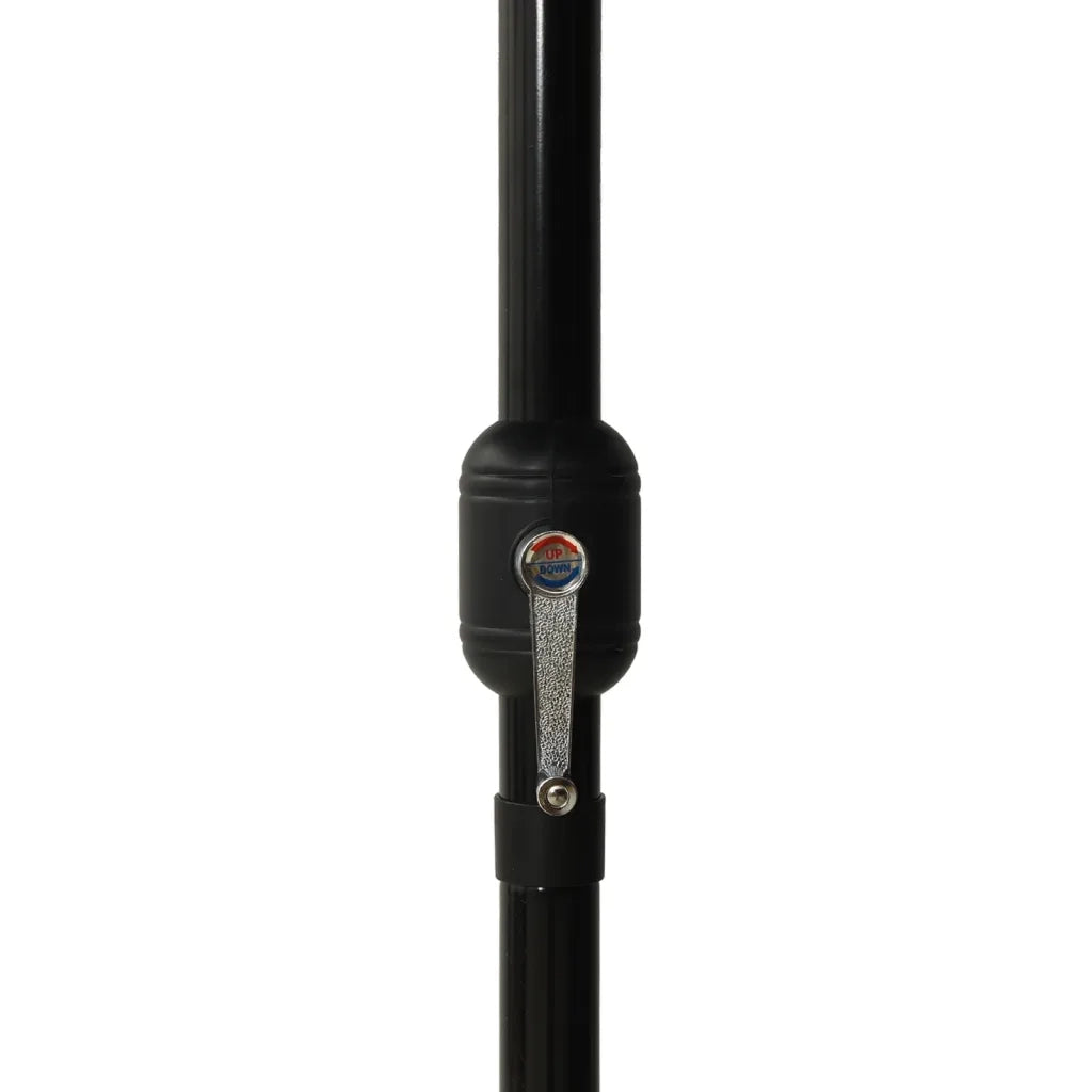 Ombrellone a 3 Livelli con Palo in Alluminio Nero 2,5x2,5 m cod mxl 22909