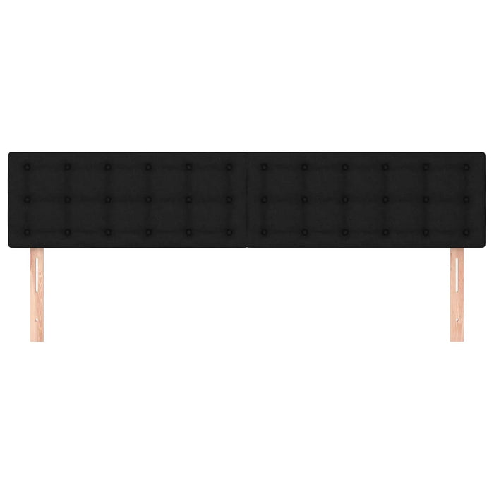 Testiera Nera 180x5x78/88 cm in Tessuto 346498