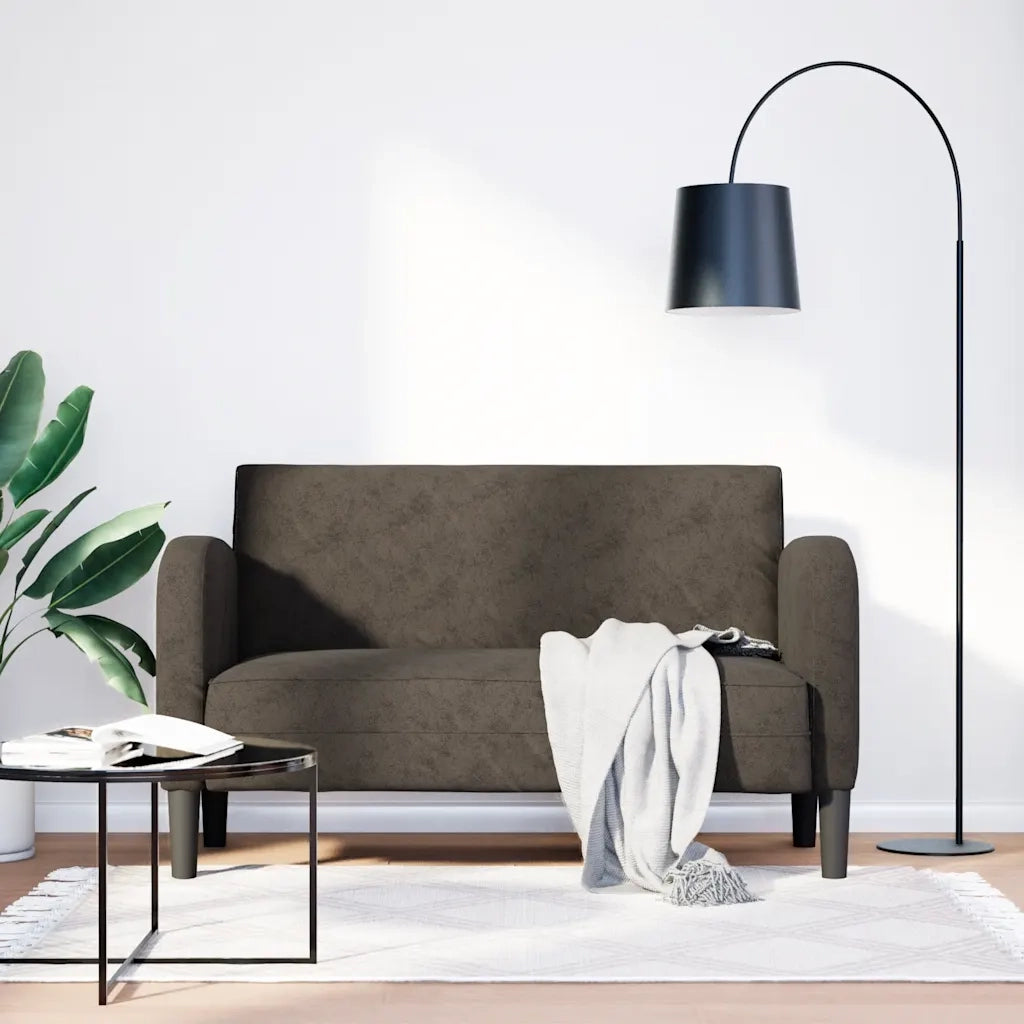 Divano | Divano da soggiorno | Sofa Divanetto Grigio Scuro 110 cm in Similpelle