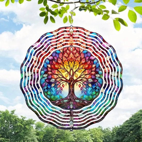 Gong 3D in acciaio inossidabile 30*30cm (Tree of Life 2)