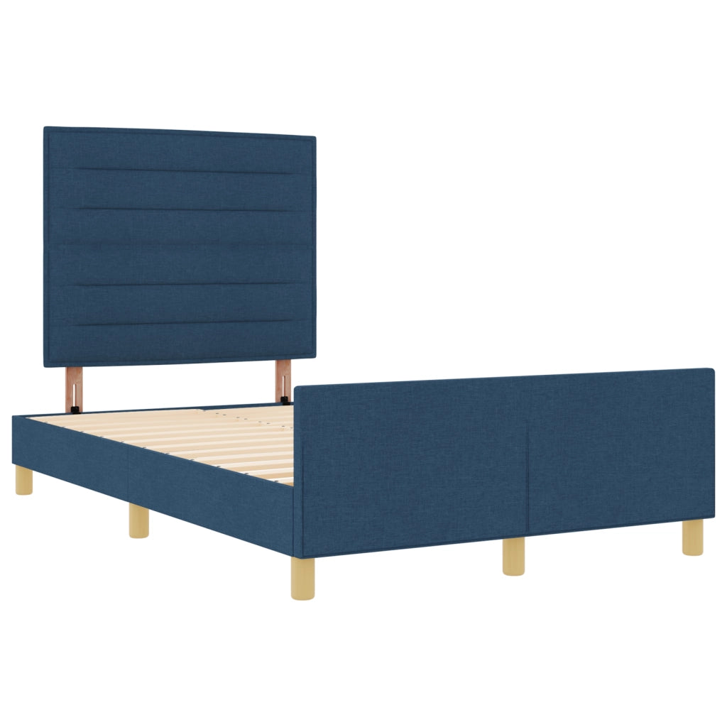 Letto Blu 160x200 cm in Tessuto