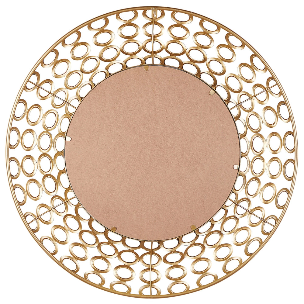 Specchio da parete ovale dorato ø 80 cm arte da parete Decor Soggiorno in stile eclettico
