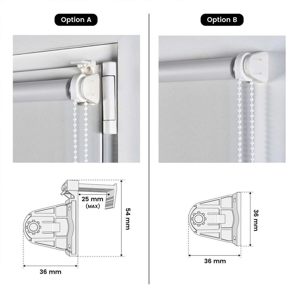 Tenda a Rullo Avvolgibile Oscurante EasyFix, Facile Da Installare, Fissaggio a Clip Senza Viti Grigio 120x180 cm