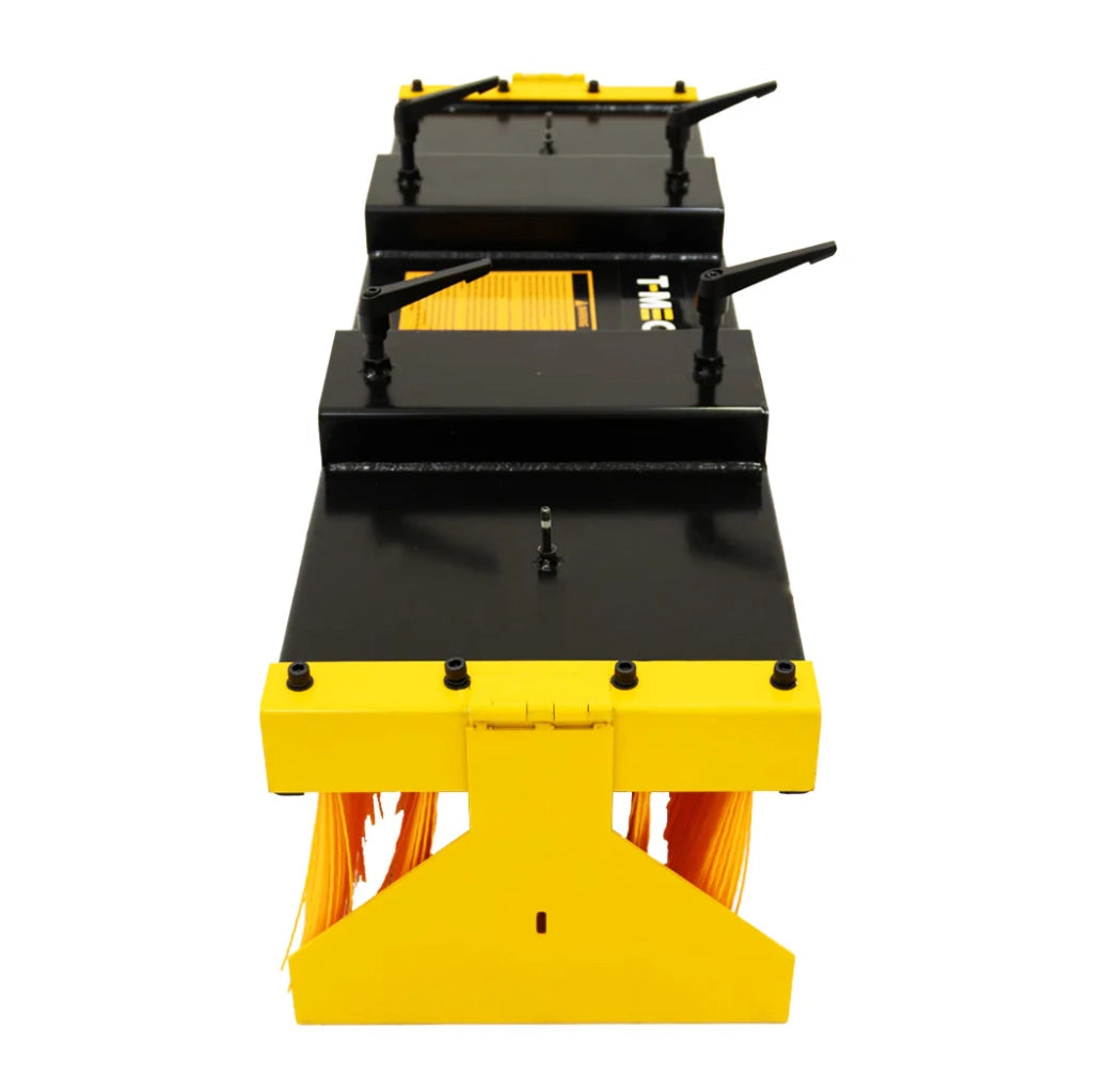 Spazzola carrello elevatore con supporto 130 cm attacco forca interno magazzino
