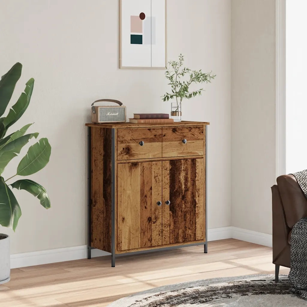 Credenza Legno Antico 70x30x80 cm in Legno Multistrato 857470
