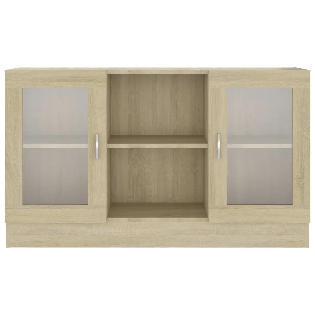 Armadietto Vetrina Rovere Sonoma 120x30,5x70 cm Multistrato CFW3214930