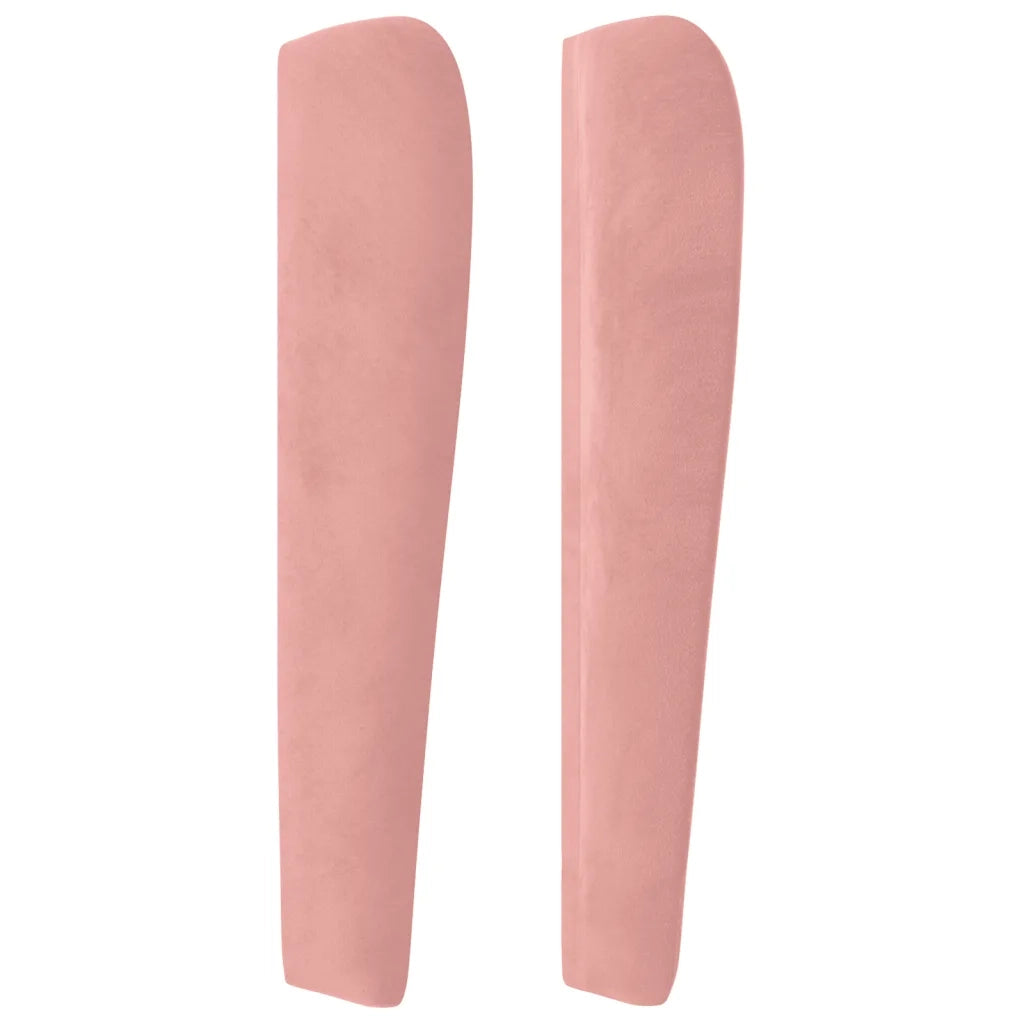Testiera ad Orecchio Rosa 103x23x118/128 cm in Velluto 3118339