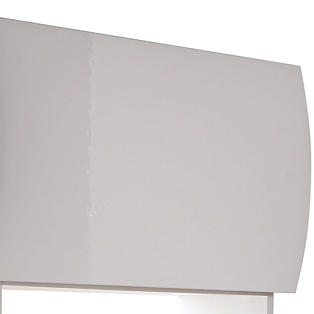 Scarpiera Ingresso in Legno Lucido ONDE 4 Ante Bianco Salvaspazio 71x26.5x161cm
