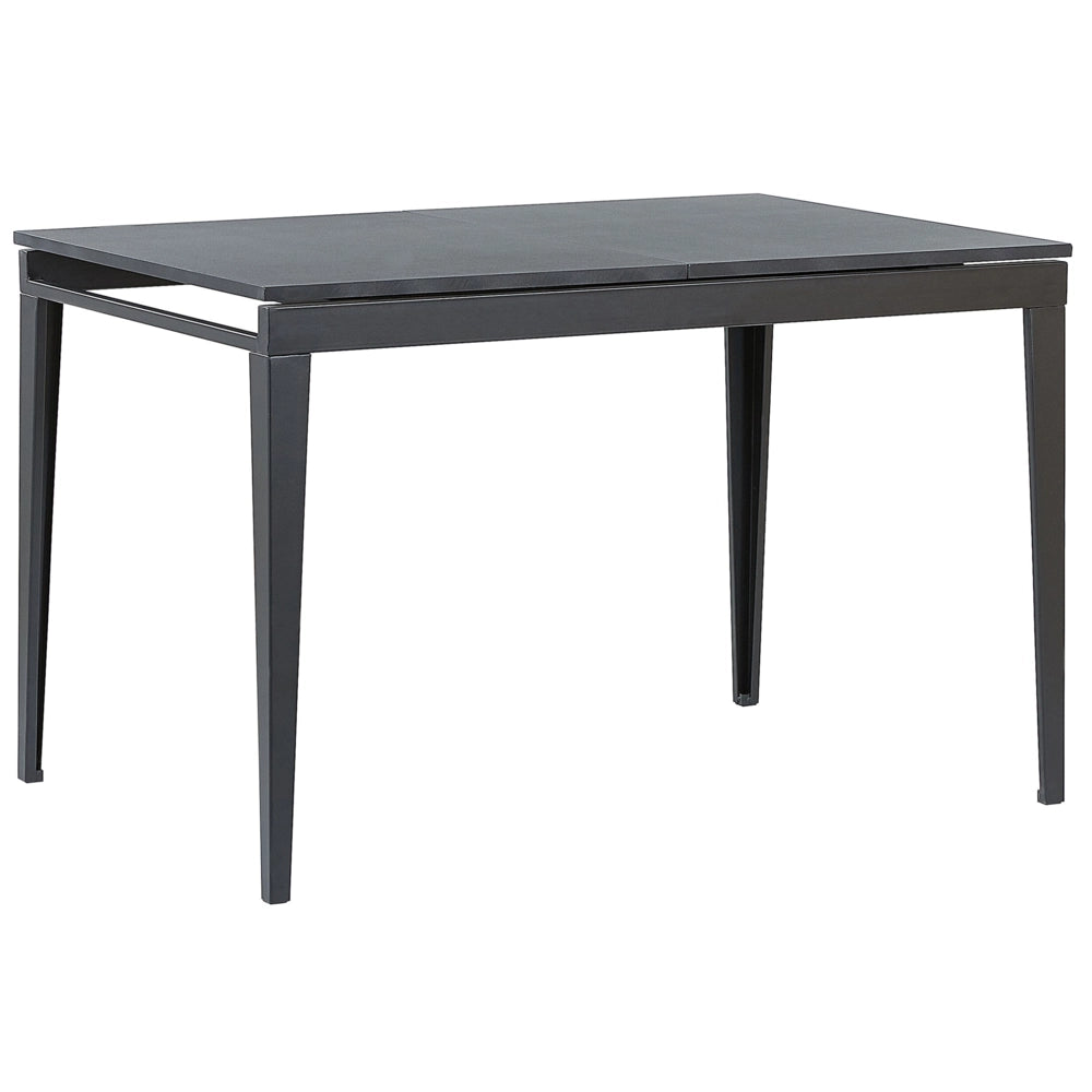 Tavolo allungabile da pranzo gambe in acciaio Nero 120/160 x 80 cm meccanismo a farfalla design senza tempo