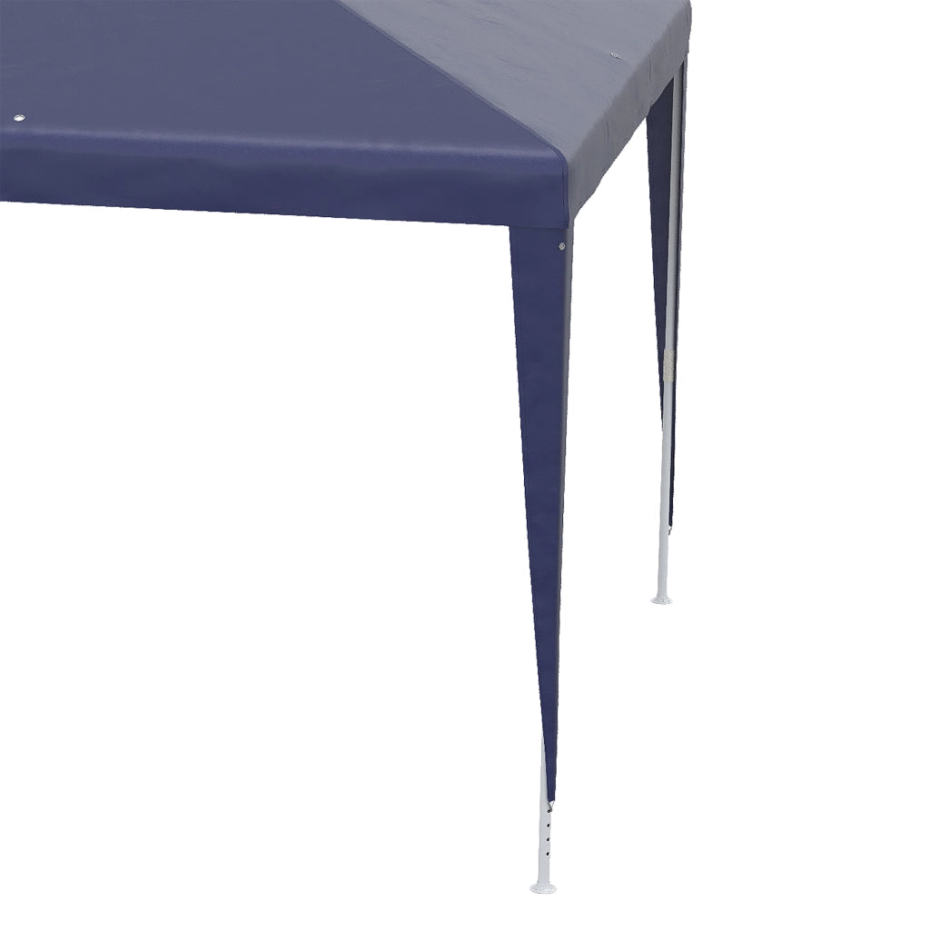 Gazebo da Giardino 3x3 m ¨C Zephmum ¨C Blu con 4 Fori di Drenaggio e Struttura in Metallo