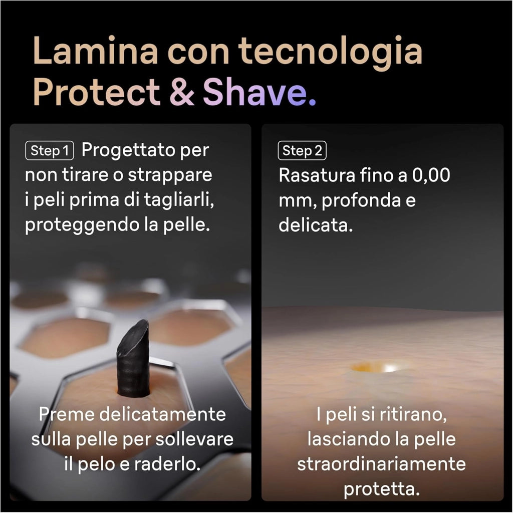 Braun Serie 9 Pro + Rasoio Elettrico Barba, Wet&Dry, 5+1 Lame di Precisione Ultra Sottili, Regolabarba Uomo, Rasoio Barba, 60 Min Utilizzo, Powercase, Base di Ricarica, Regolabarba Braun 9625s Grafite