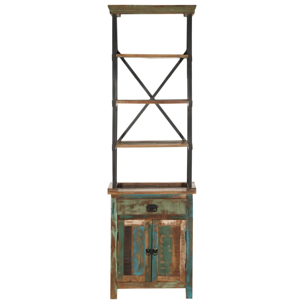 Credenza 55x30x180 cm in Legno Massello di Recupero 358884