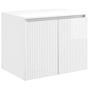 Mobiletto da Bagno a Muro Bianco Lucido 62,5 x 44,5 x 50 cm