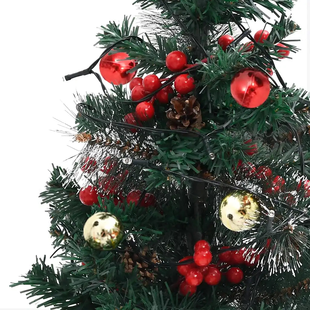 Alberi di Natale Artificiali per Viali 2 pz con LED 76 cm