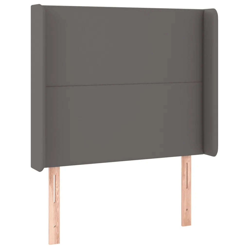 Testiera a LED-Testata con LED Grigio 83x16x118/128 cm in Similpelle 857821