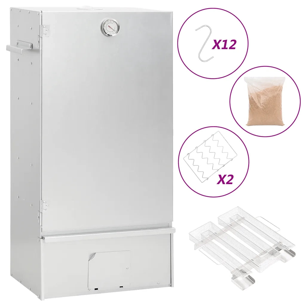 Forno Affumicatore BBQ Generatore Fumo Freddo Acciaio Zincato