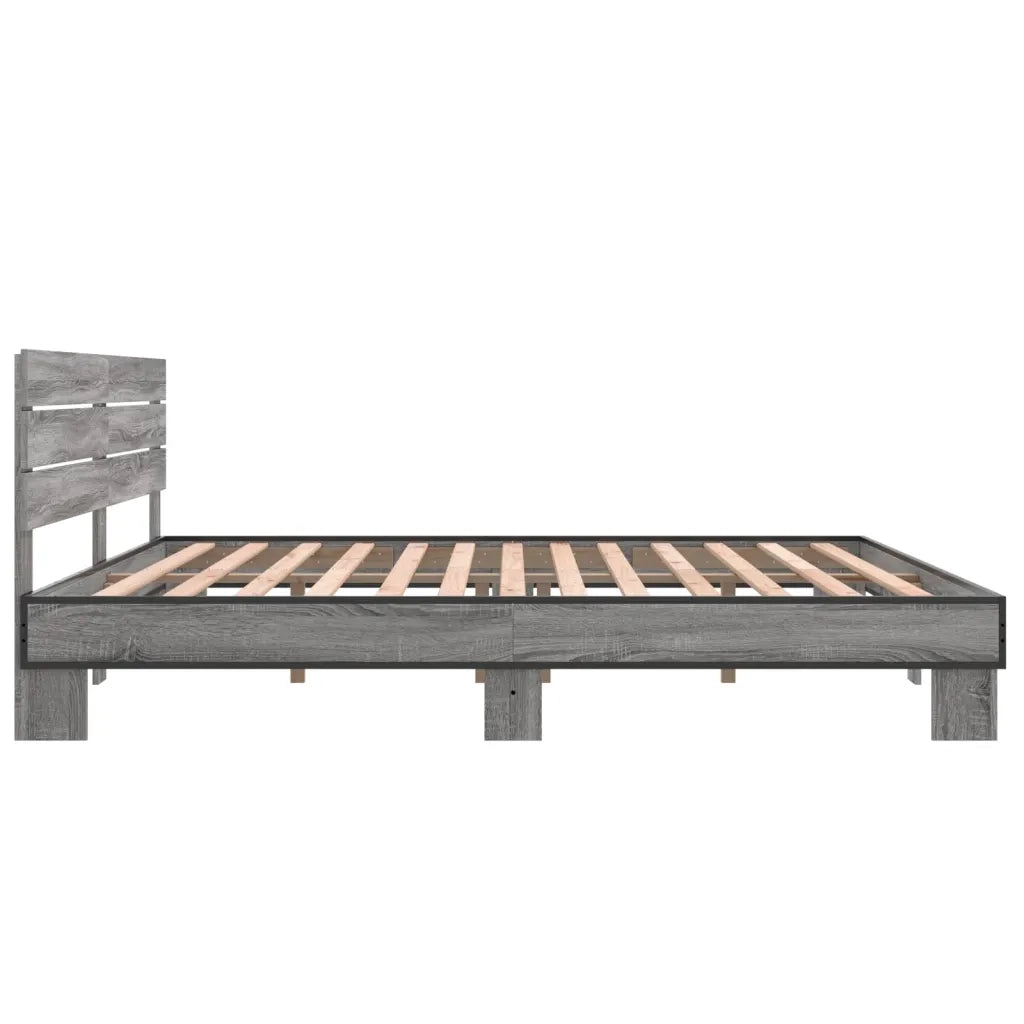 Giroletto Grigio Sonoma 200x200 cm in Legno Multistrato Metallo