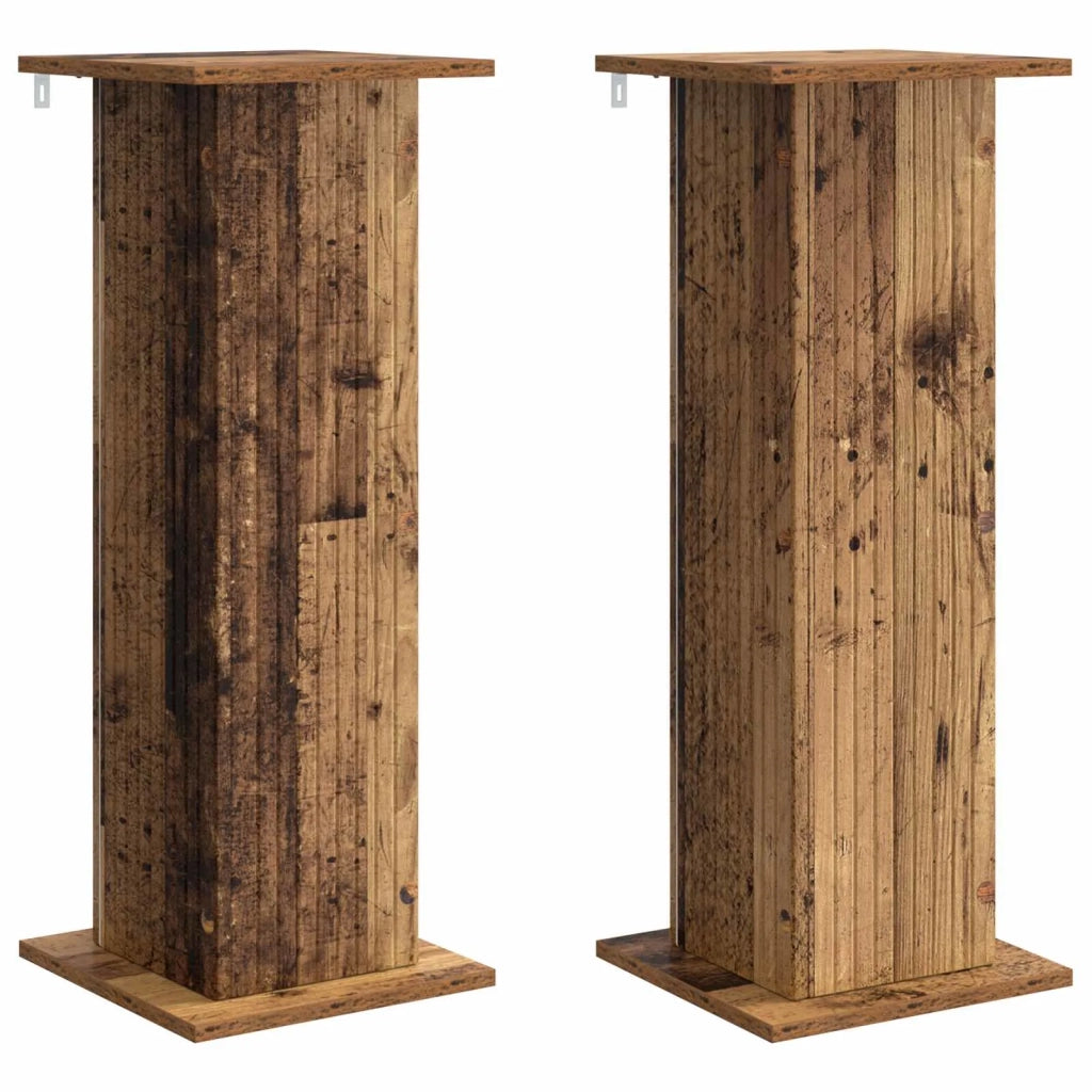 Supporto per piante 2 pcs Legno antico 30,5 x 30 x 80,5 cm