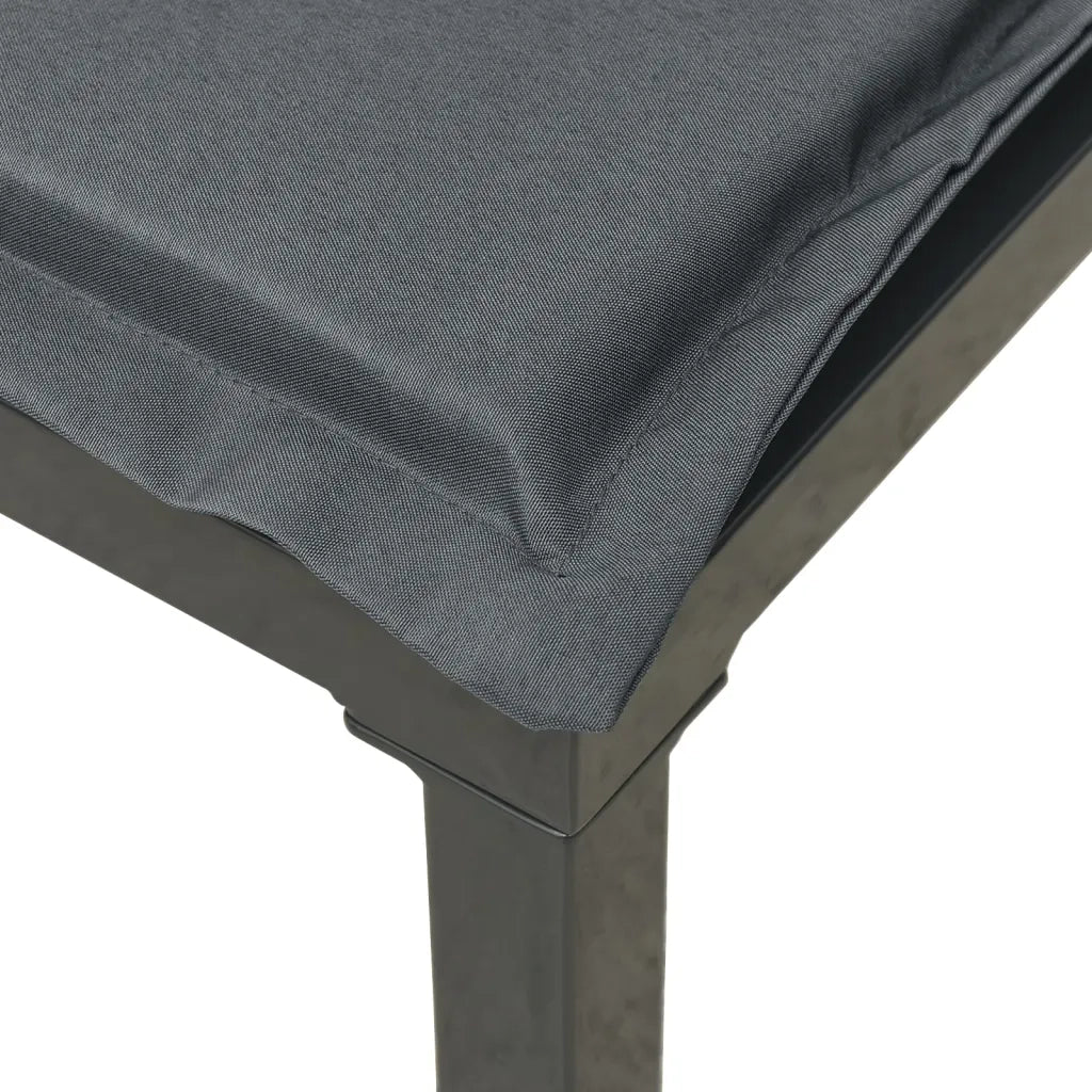 Poltrona da Giardino con Cuscini Polyrattan Nero e Grigio CFW5543940