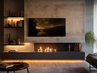 Bruciatore a Bioetanolo da Incasso 100x32x15 cm Insert Slim 1000 Nero con Vetro