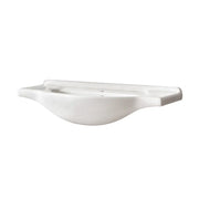 Lavabo da incasso CALMA 85 cm in ceramica bianca lucida